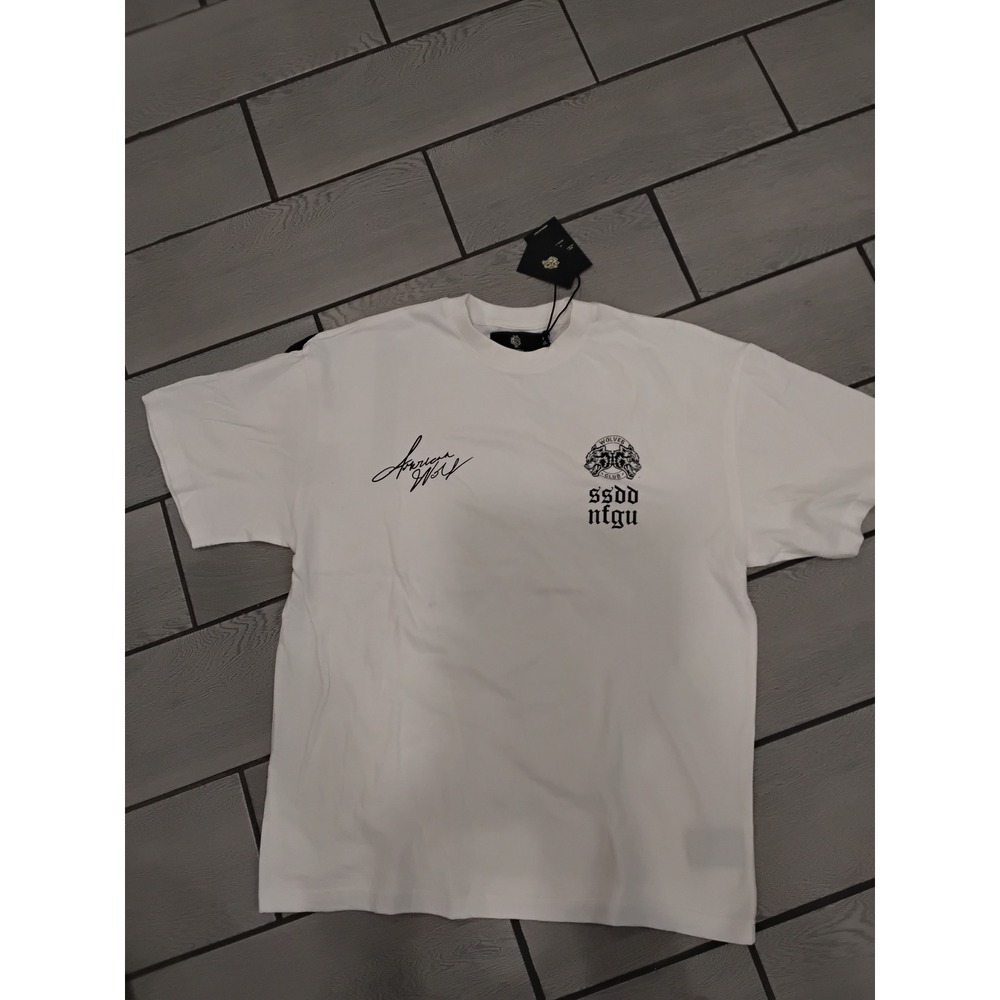Darc Sport American Wolf Wolves Club SSDD NFGU White Graphic Tee XL Limited Ed